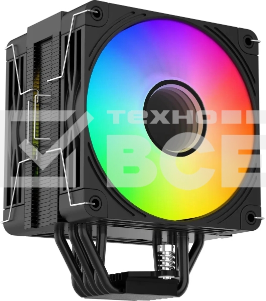 Кулер для процессора Bloody BD-AC230-ARGb1 ARGb черный, 120 мм, алюминий/медь, 1600 об/мин, 32 дБ, 4 pin, 230 Вт, 154 мм