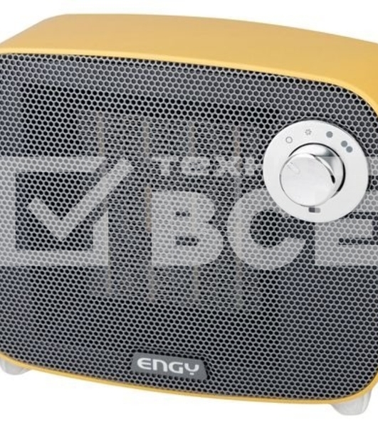 Тепловентилятор Engy PTC-321 желтый, 1500 Вт, 15 м2, термостат