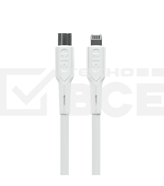Кабель MORE CHOICE (4620202553256) K63ia 2м USB 3.0A PD 27W для Lightning ng 8-pin Type-C - 2м, белый