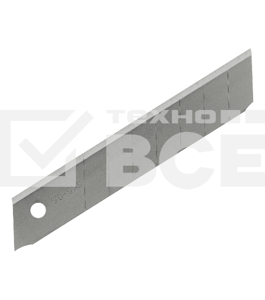 Лезвия Denzel 18 мм, сталь SK5 - 0,6 мм, усиленные, 5 шт.