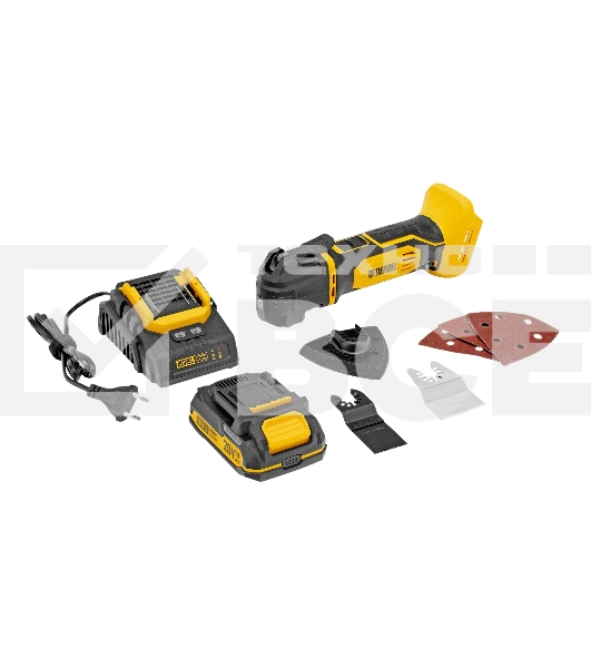 Инструмент многофункциональный аккумуляторный Denzel CMTH-20, Li-Ion, 20 В