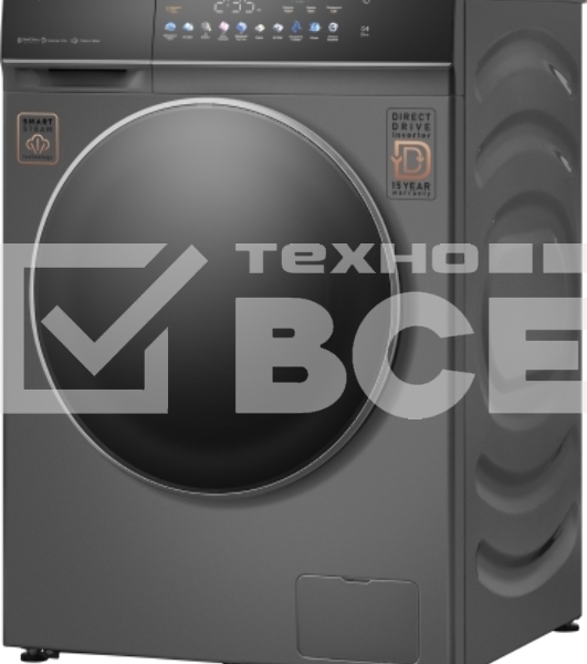 Стиральная машина Weissgauff WMD 62210 Direct Drive Touch Inverter Steam Grey