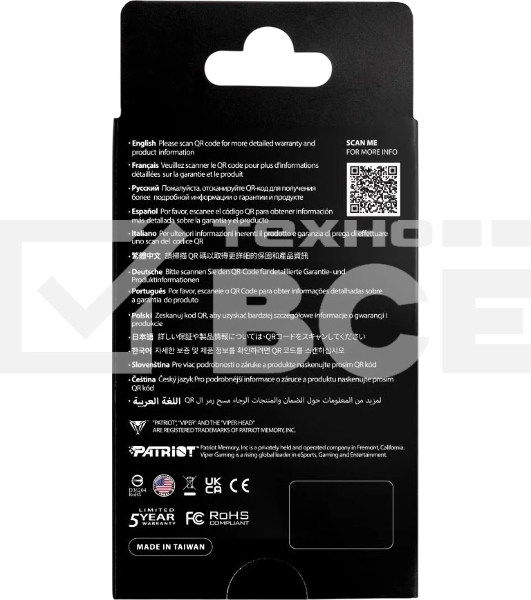 Накопитель SSD M.2 Viper 4.0Tb VP593 Series <PV593P4TbM28H> (PCI-E 5.0 x4, up to 14000/13000MBs, 3D TLC, 3000TbW, DRAM, NVMe 2.0, SM2508)