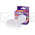 Лампа светодиодная JazzWay PLED-GX53 12Вт таблетка 3000К мат. теплый белый GX53 980лм 230В, фото 1