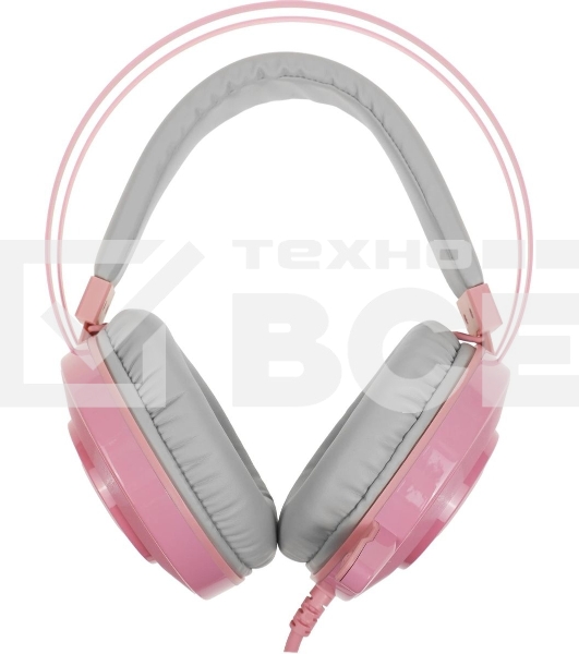 Гарнитура проводная с микрофоном A4 Bloody G521 розовый 2.3м мониторные USB оголовье (G521 (PINK))