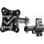 Кронштейн для телевизора Hama R1 118152 черный, 10'-27' макс. 15 кг, настенный, поворот, фото4