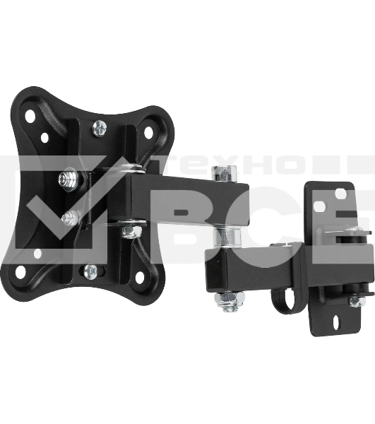 Кронштейн для телевизора Hama R1 118152 черный, 10'-27' макс. 15 кг, настенный, поворот