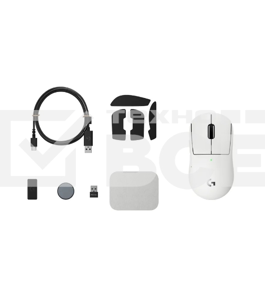 Мышь игровая беспроводная Logitech G PRO X Superlight 2C White (910-007542)