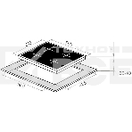 Газовая варочная панель Maunfeld EGHE.64.43CW/G, 4 конфорки, эмалированная сталь, белый, фото3
