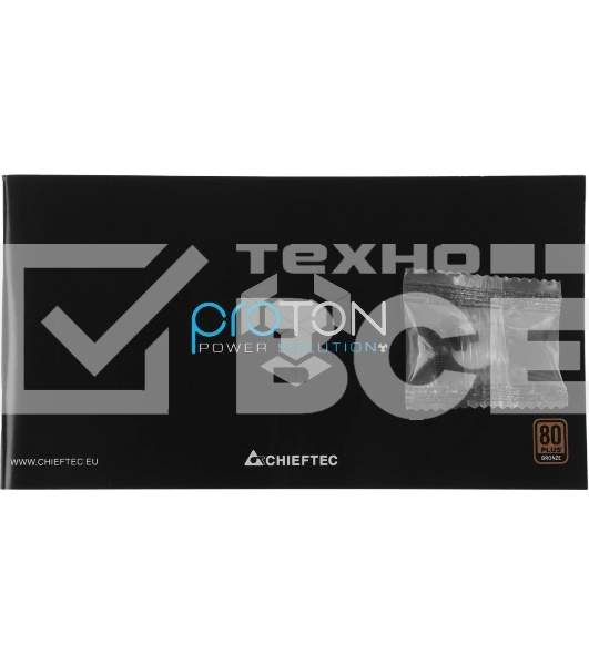 Блок питания Chieftec BDF-600S, 600Вт, 80 PLUS Bronze, 120мм, черный