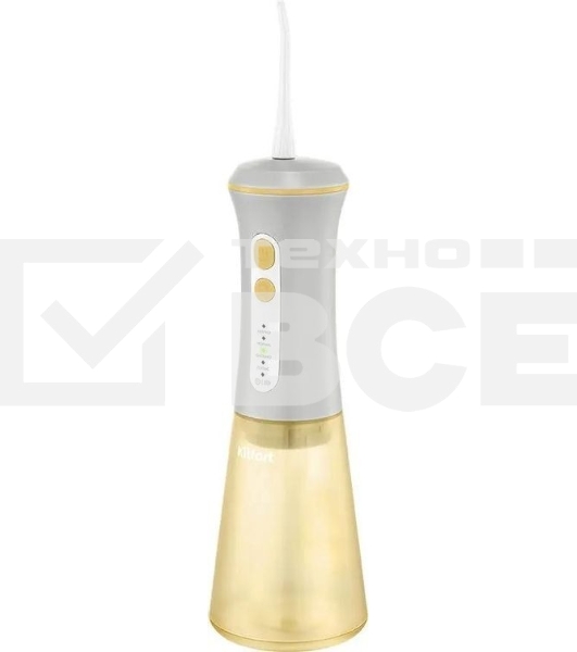 Ирригатор Kitfort КТ-5943 портатив. моностр. 2насад. серый/желтый