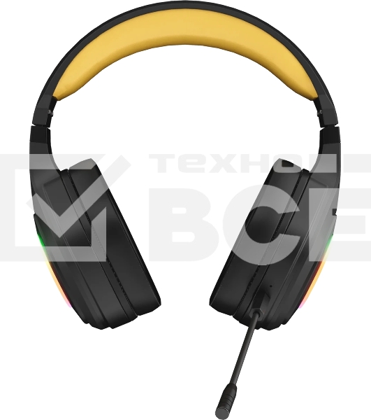 Гарнитура MARVO HG9084W Pulz 80W чёрный, беспроводная + проводная, радиоканал, до 50 ч, подсветка, совместимость с PS5, Xbox