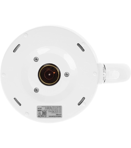 Электрочайник Candy CK-300 белый, 1.8 л, 2200 Вт, скрытый нагревательный элемент