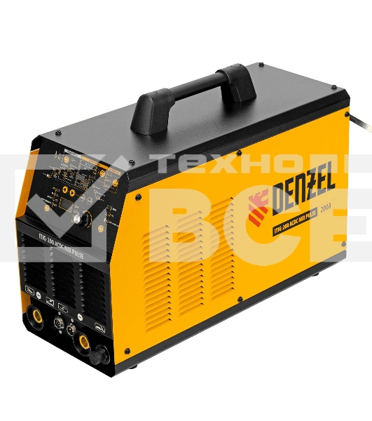 Аппарат инвертор. аргонодуговой сварки ITIG-200 ACDC Mix Pulse, 200 А, ПВ 60%  Denzel