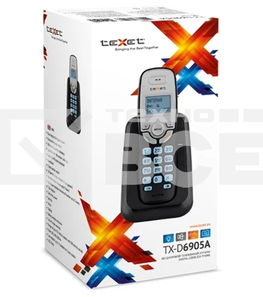Радиотелефон teXet TX-D6905A белый