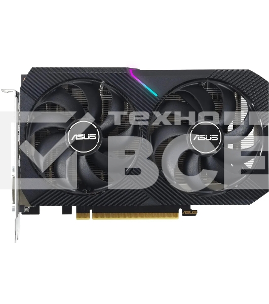 Видеокарта Asus NVIDIA GeForce RTX 3050 8192Mb DUAL-RTX3050-O8G-V2 PCI-E 4.0 128 GDDR6 1822/14000 HDMIx1 DPx3 HDCP Ret