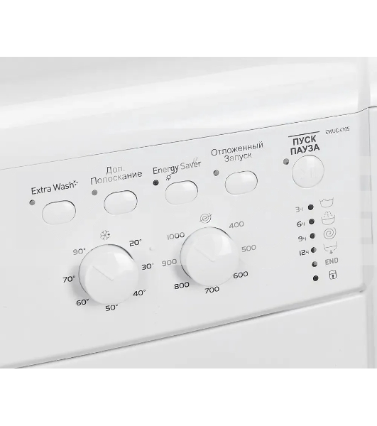 Стиральная машина Indesit EWUC 4105 CIS белый, загрузка фронтальная 4 кг, 1000 об/мин., класс: А