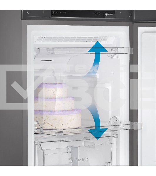 Морозильная камера Indesit DFZ 4150 G, серебристый, 204л, 6 ящиков
