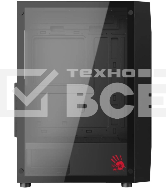Корпус Bloody BD-CC106 черный без БП ATX 8x120mm 1xUSB2.0 1xUSB3.0 audio bott PSU
