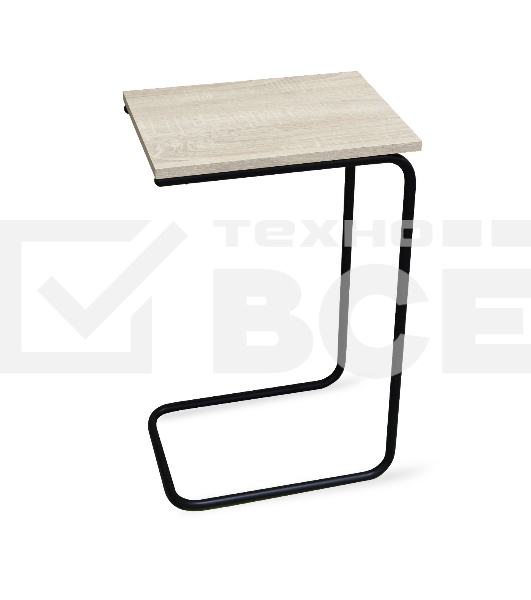 Столик придиванный SHEFFILTON SHT-CT9 дуб беленый/черный муар (190212)