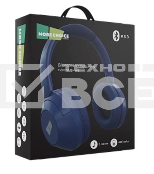 Наушники полноразмерные MORE CHOICE (4610196408595) HW11 Blue