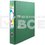 Папка-регистратор Silwerhof A4 50мм ПВХ/бумага зеленый мет.окант. сборная (упак.:2шт), фото 1