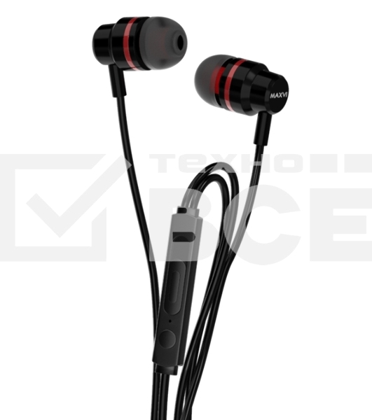 Стереогарнитура Maxvi MHF-04 black-red