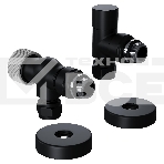 Набор термостатический осевой Royal Thermo Design Pro 15мм М30х1,5 черный, фото 1