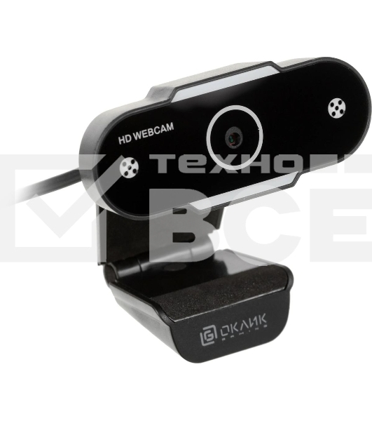 Веб-камера Oklick/Оклик OK-C012HD черный 1Mpix (1280x720) USB2.0 с микрофоном