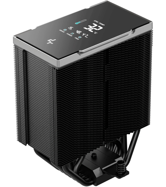 Устройство охлаждения(кулер) Deepcool AK700 Digital NYX Soc-AM5/AM4/1200/1700/1851 черный 4-pin 21-36dB Al+Cu LCD 280W 1252gr Ret (R-AK700-BKNNMN-GJD-1)