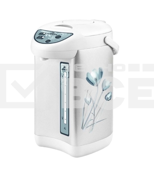 Термопот Добрыня DO-496 5,5л Тюльпан на белом, 750 Вт, нерж, 3сп.под.воды