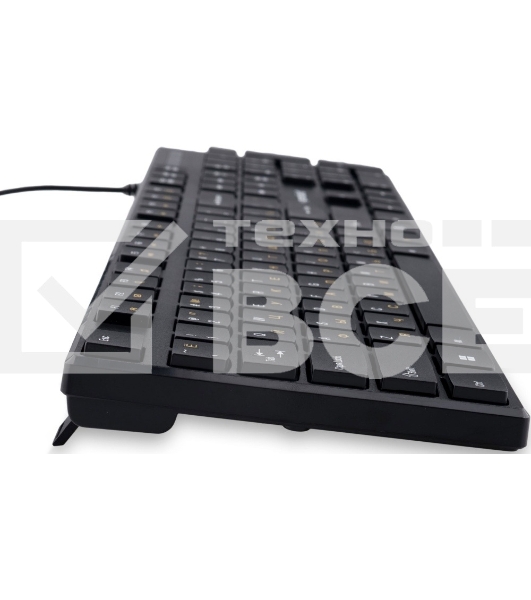 Комплект клавиатура+мышь Gembird KBS-9050L проводной, USB, 1000 DPI, чёрный