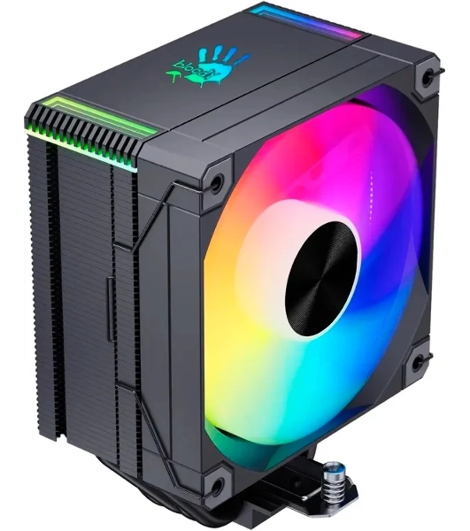 Устройство охлаждения(кулер) Bloody AC-12 ARGB Soc-AM5/AM4/1200/1700/1851 черный 4-pin 14-26dB Al+Cu 230W 582gr Ret (AC-12-ARGB230-BK)