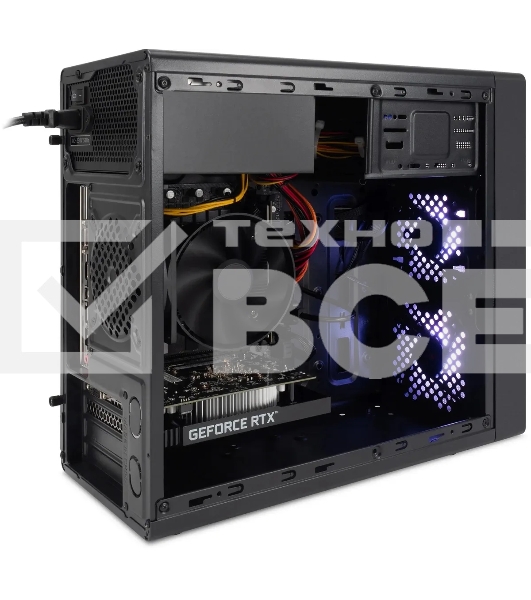 ПК IRU Game 510H6SEA MT i5 12400F (2.5) 16Gb SSD512Gb RTX3050 6Gb Free DOS GbitEth 500W черный (2023150)