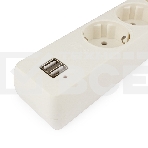 Сетевой фильтр Гарнизон 5р, 10А, 2xUSB, 1.8м, ур.защиты 4, белый, пакет, фото10