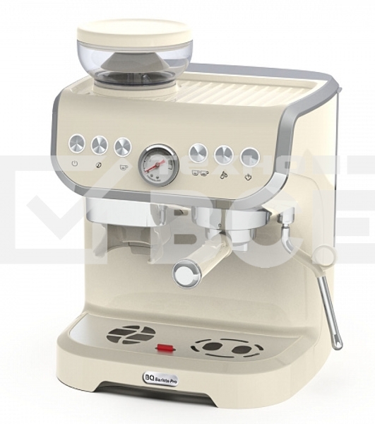 Кофейная станция BQ CM5000 бежевый, исп. кофе - зерновой/молотый, 2 л, 1560 Вт, 15 Бар.