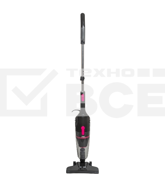Пылесос вертикальный JVC JH-VS106 черный, питание от сети, 130 Вт, уборка сухая, пылесборник 1.2 л.