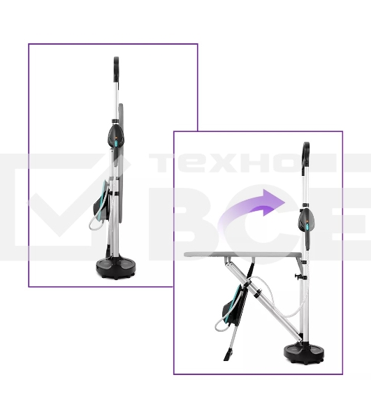 Гладильная система Kitfort КТ-992-2 1200Вт черный/бирюзовый