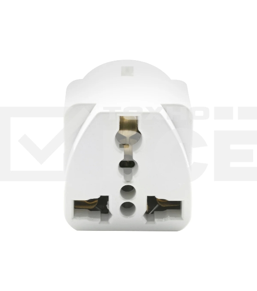 Адаптер сетевой универсальный OXION 220В, 16А, пластик PC, медь, OX-SKTADP220PBAG