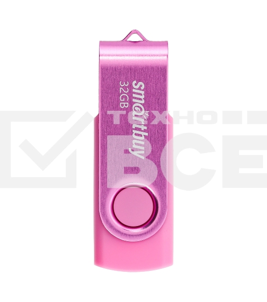 Флешка USB R/W Smartbuy R/W Twist Pink (SB032Gb2TWP), 32Gb, USB 2.0, R/W 15/12, розовый