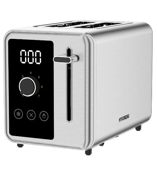 Тостер Hyundai HYT-3305 800Вт черный/серебристый