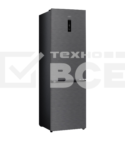 Холодильник DeLonghi DCS 19NFI IS DAMIANO серый двухкамерный 230/100л морозилка снизу, No Frost