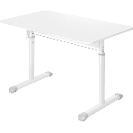 Офисный стол Defender Netis белый, 100x60 см, в63-86 см, ручной., фото3