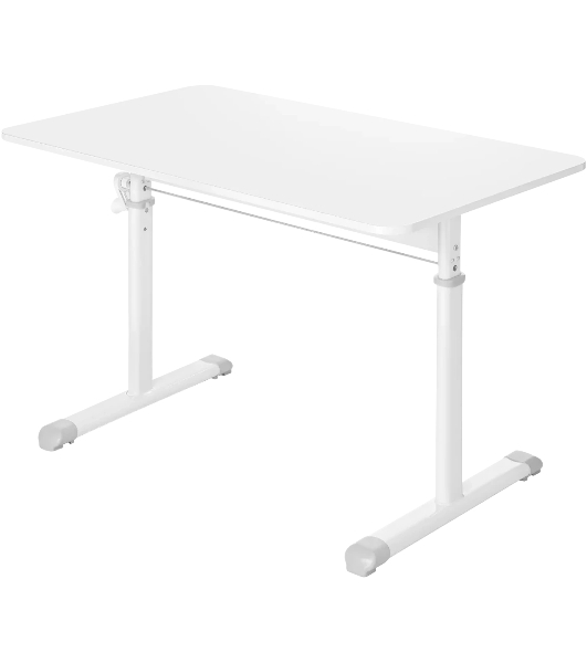 Офисный стол Defender Netis белый, 100x60 см, в63-86 см, ручной.