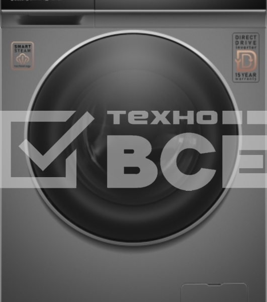 Стиральная машина Weissgauff WMD 62210 Direct Drive Touch Inverter Steam Grey