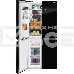 Холодильник Nordfrost RFQ 450 NFGb черное стекло многокамерный 270/135л морозилка сбоку, No Frost, Side by Side, фото9