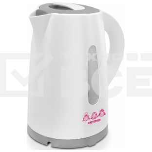 Чайник электрический Мастерица ЕК-1701M белый/серый