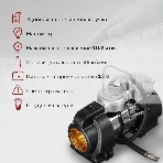 Компрессор STARWIND CC-240 Максимальный ток потребления 15 A. Максимальное давление, атм.10.2. Напряжение питания 12 В. Производительность 35 л/мин. Длина шланга 0.75 м. Длина провода питания 3 м., фото6