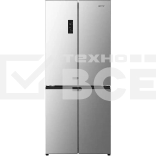 Холодильник Gorenje NRM819E61X серый трехкамерный 311/149л морозилка сбоку, No Frost, Side by Side
