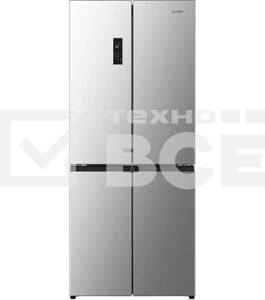 Холодильник Gorenje NRM819E61X серый трехкамерный 311/149л морозилка сбоку, No Frost, Side by Side
